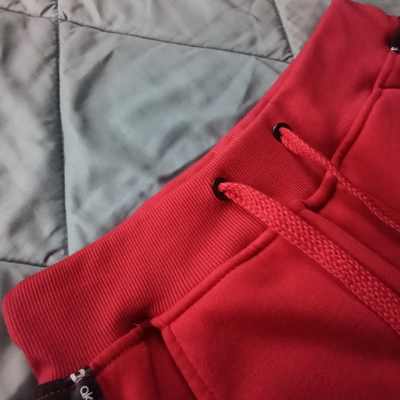 Women's akademiks Joggers Red & Black Sweatpants High Rise Elastic Waist Band - Picture 12 of 16